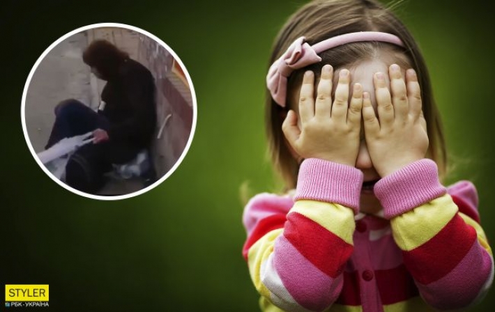 Жаль детей: в Харькове ребенок просит прохожего довести нетрезвую мать домой (видео)