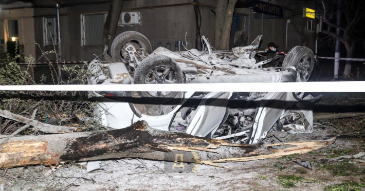 В Сети появилось видео ужасной аварии в Одессе с двумя погибшими