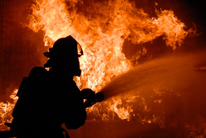 В Запорожье шесть спасателей тушили пожар в дачном доме