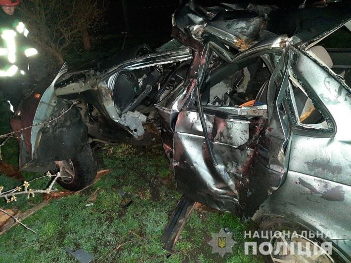 В Запорожской области водитель ВАЗа сбегал от патрульных и попал в ДТП