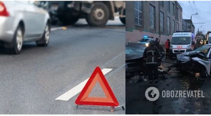В Одессе автомобили столкнулись лоб в лоб: один водитель погиб. Фото и видео