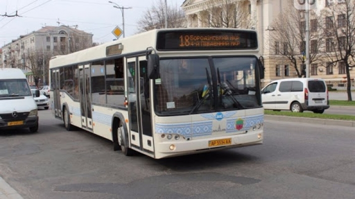 В Запорожье в автобусе произошел конфликт из-за справки (видео)