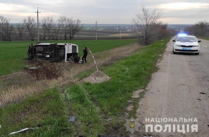 Мелитопольская маршрутка с пассажирами попала в ДТП под Бердянском