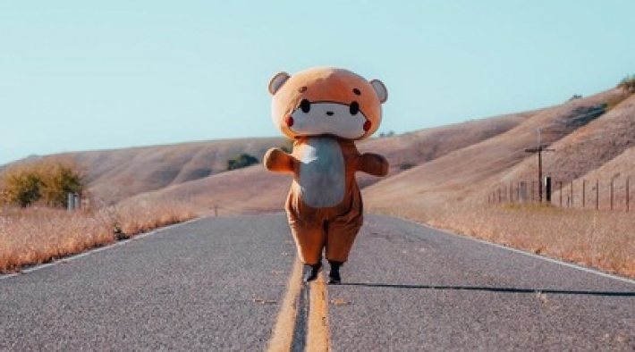 Мужчина в костюме медведя прошел более 770 километров ради благотворительности - весь путь занял у него 9 дней