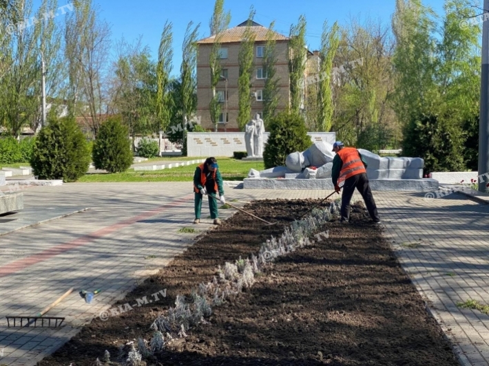 В Мелитополе на Братских кладбищах высадят 10 000 цветов (фото, видео)