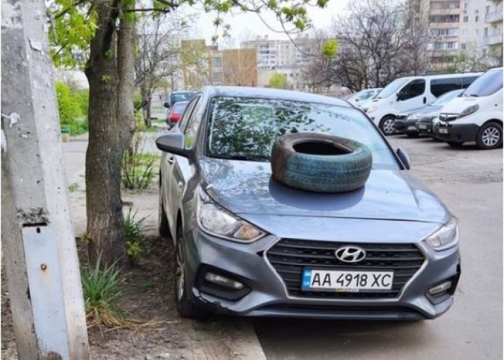 В Киеве "герою парковки" сделали намек - наказание может быть и жестче: фото