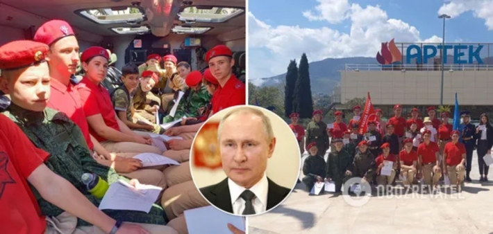 В оккупированном Крыму детей заставили принять присягу на верность Путину (Фото)