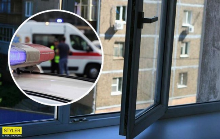В Днепре мужчина выбросился из окна 8 этажа и упал на женщину