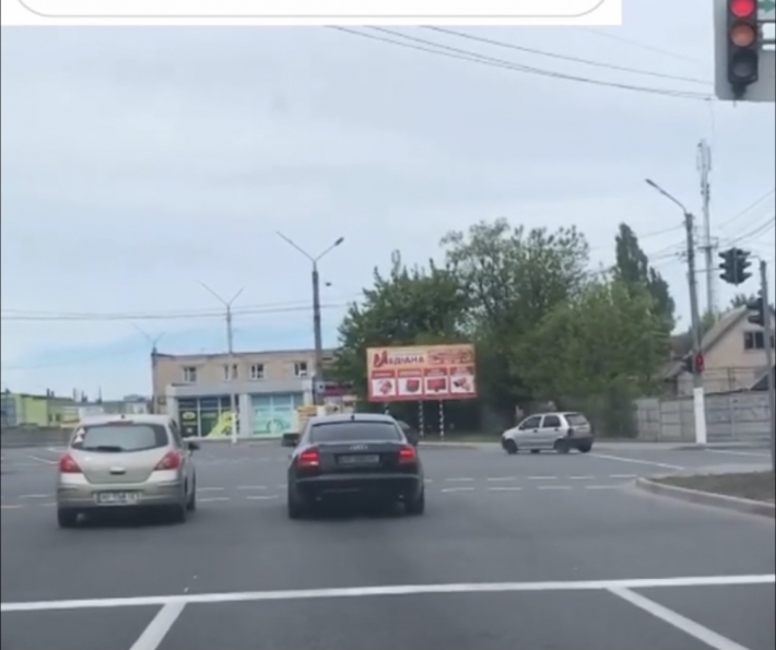 В Мелитополе показали нетерпеливых водителей (видео)