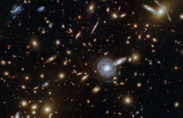 От огромных спиралей до размытых эллипсов: Hubble "вместил" на одном фото сотни галактик