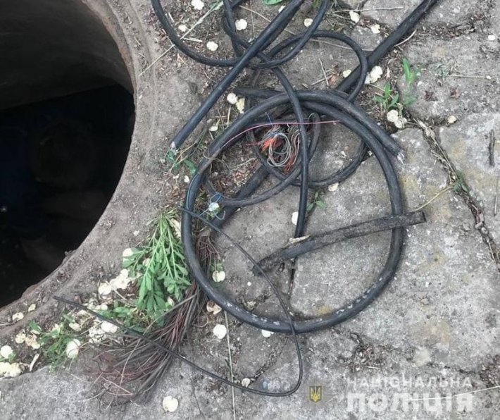 В Запорожье задержали воров кабеля 