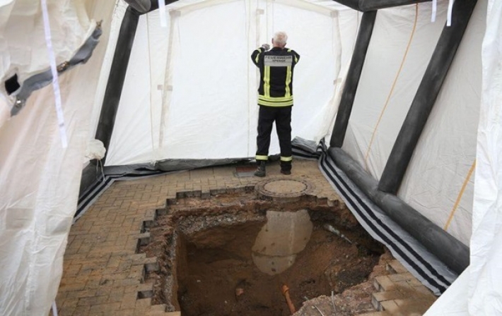 В Германии обнаружен восьмиметровый тунель, ведущий к банку (фото)