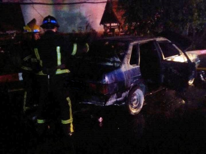 В Мелитополе снова горел автомобиль (фото)
