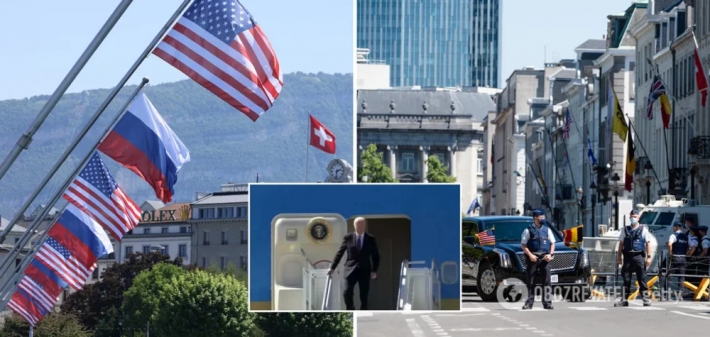 Байден уже прибыл в Женеву для переговоров с Путиным (Фото и видео)