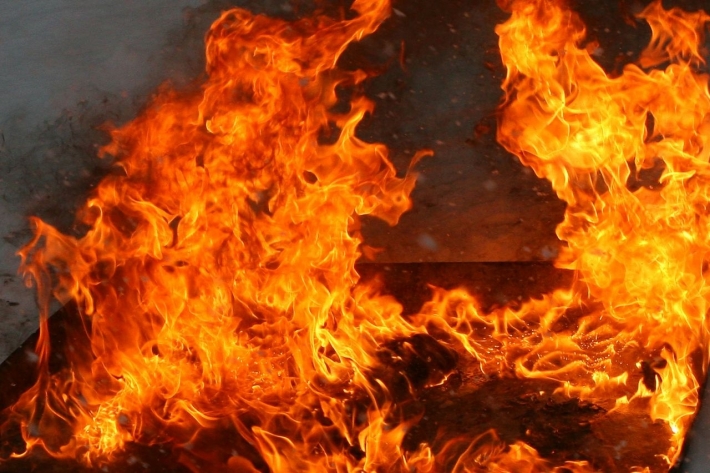 В Запорожской области девять спасателей тушили пожар в частном доме