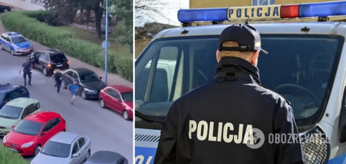В Варшаве 8 полицейских с дракой задержали украинца, который 