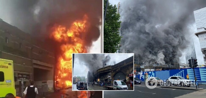 В метро Лондона прогремел масштабный взрыв: начался пожар. Фото и видео ЧП