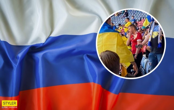Побитый болельщик с российским флагом на матче Украина - Швеция объяснил выходку (видео)