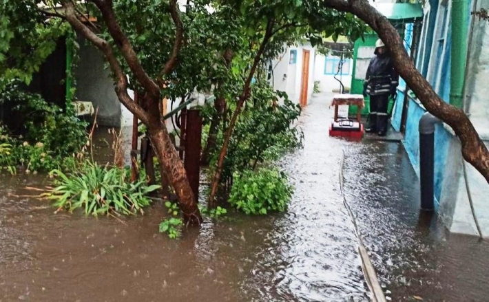 В Мелитополе затопило дома (фото)