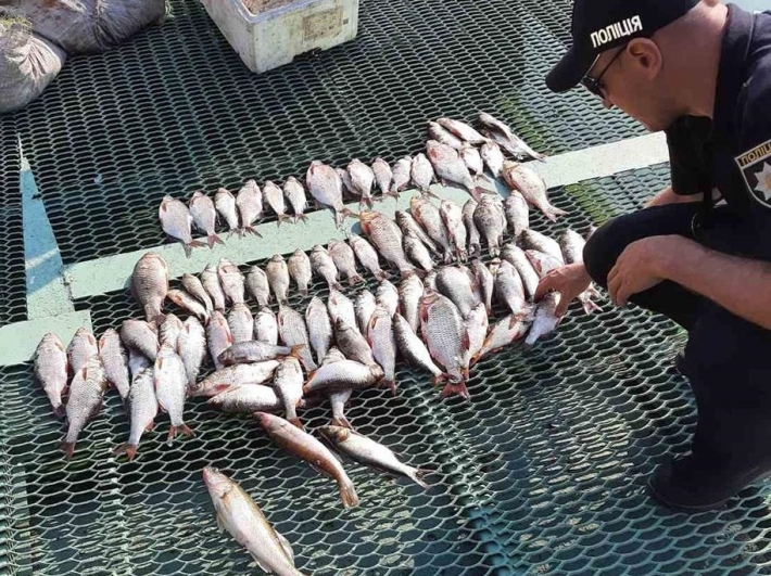 В Запорожье с почти 100 рыбинами задержали двух браконьеров (фото)