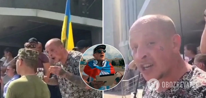 Ты пошел за бабки убивать: в Днепре сторонник РФ набросился на военного ВСУ (Фото и видео)