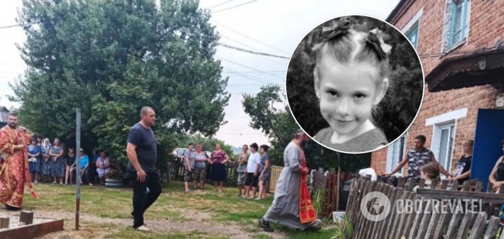 На Харьковщине попрощались с убитой 6-летней Мирославой Третяк (Фото)