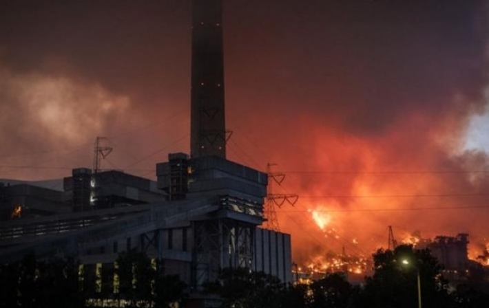 В Турции предотвратили пожар на электростанции (видео)