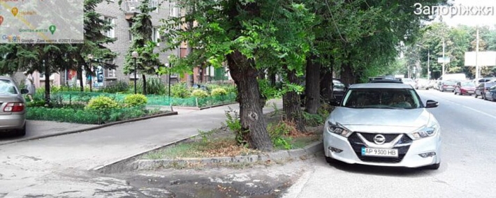 Запорожский коп оказался злостным нарушителем правил парковки