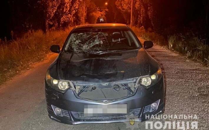 В Запорожье на Хортице пьяный водитель сбил пару с маленьким ребенком