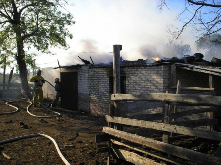 Под Мелитополем произошел пожар в частном доме (фото)