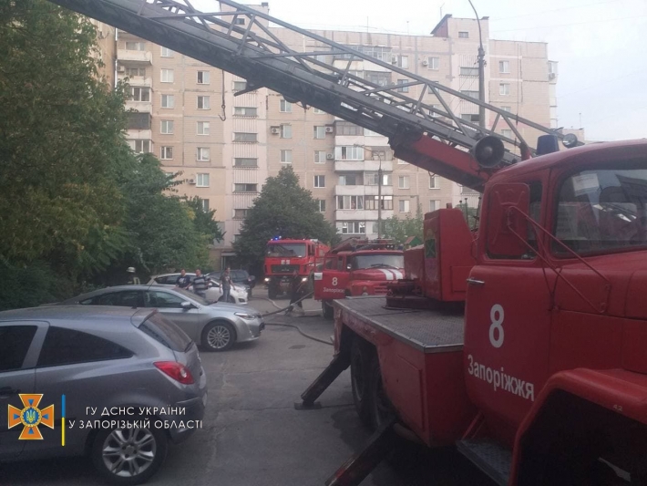 В Запорожье в многоэтажке горели две квартиры (фото)