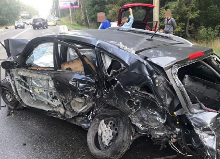 В Киеве произошло ДТП с участием восьми автомобилей. Полиция открыла производство