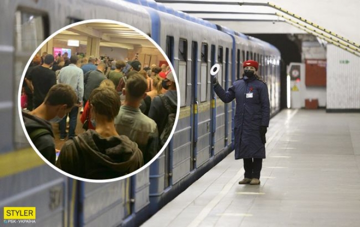 В киевском метро произошел коллапс: люди не могут попасть в подземку