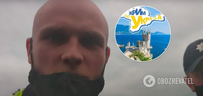 В Киеве патрульный заявил, что ему все равно чей Крым (видео)