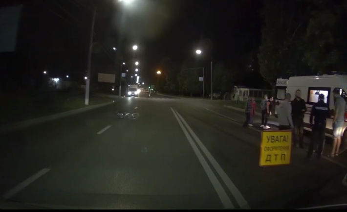Под колеса Хонды в Мелитополе попал 14-летний велосипедист (видео)