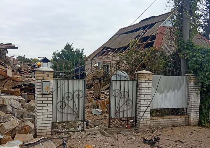 В Запорожской области взорвался двухэтажный частный дом (фото)