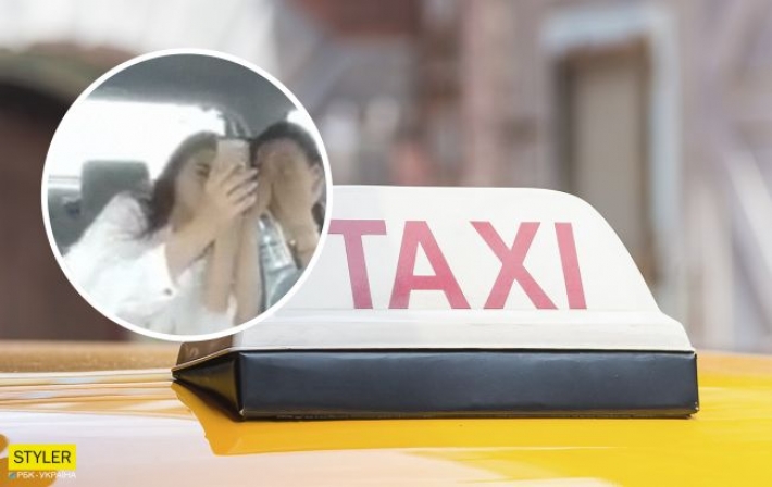 "Будущие прокурорши" из Харькова устроили истерику в такси и отказались платить за проезд (видео)