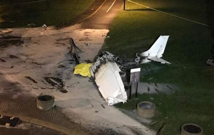 В Канаде разбился самолет с баннером 