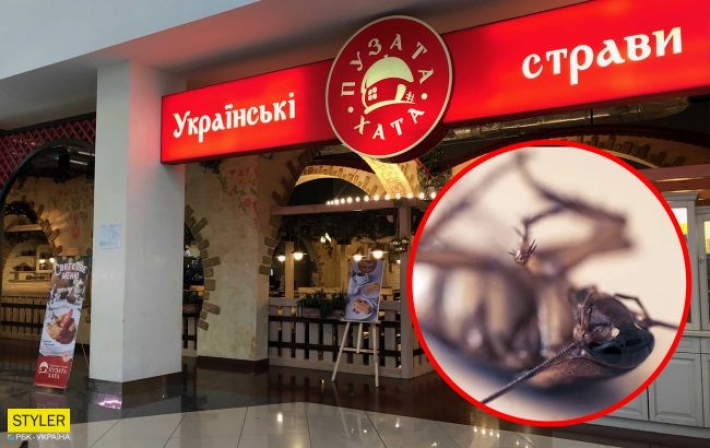 В Киеве в ресторане популярной сети сняли на видео тараканьи бега возле блюд