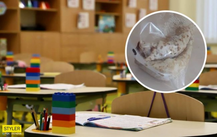 В Ужгороде в школе детям выдали еду в файлах для документов: не первый инцидент
