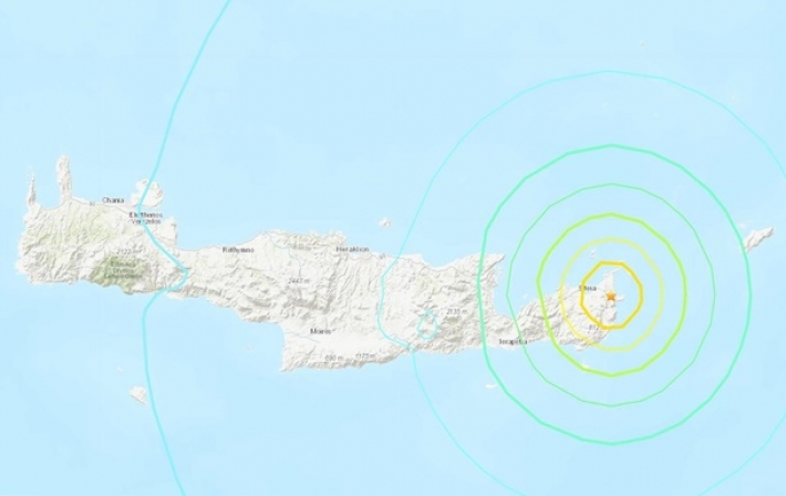 На острове Крит произошло сильное землетрясение