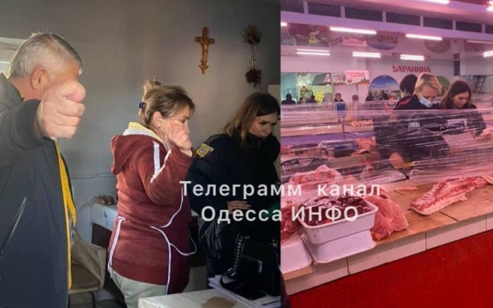 Под Одессой продавец мяса на рынке устроила разборки с коллегой на ножах