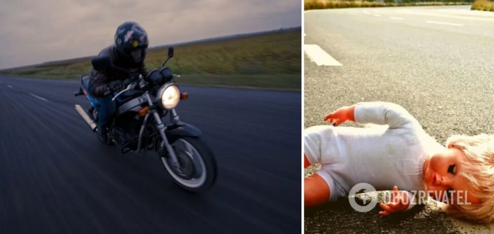 На Прикарпатье мотоциклист сбил мать с ребенком на переходе: девочка умерла в "скорой" (Фото и видео)