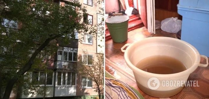 В Харькове мужчина срезал батареи и затопил 15 квартир (Видео)