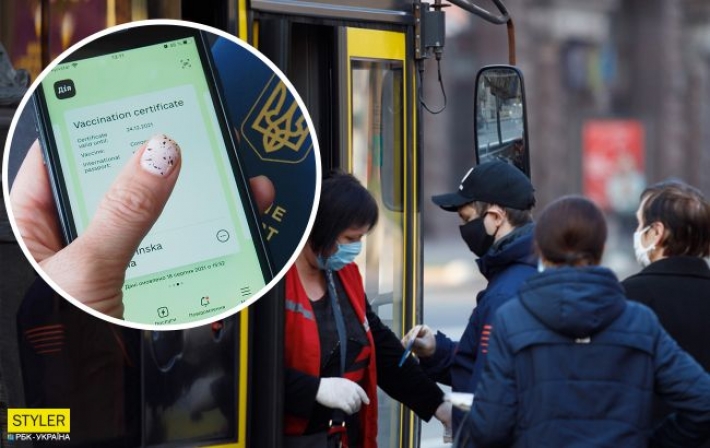Полиция устроила "облаву" из-за сертификатов в автобусе под Киевом