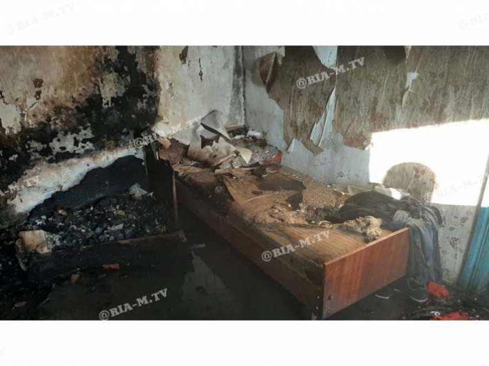Под Мелитополем выгорел жилой дом (фото)
