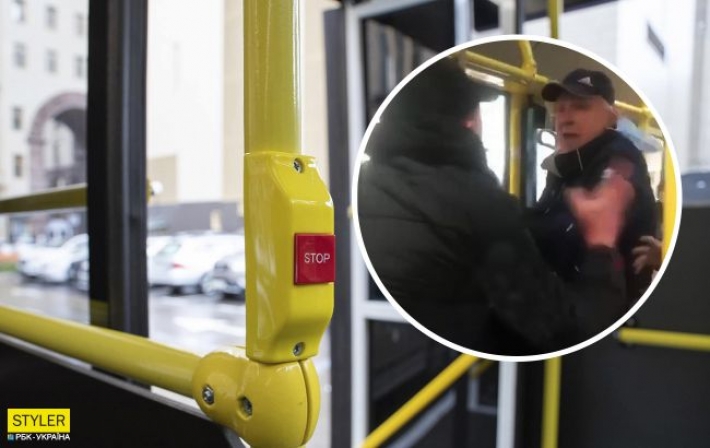 В Полтаве пассажиры троллейбуса подрались за сидячее место (видео)