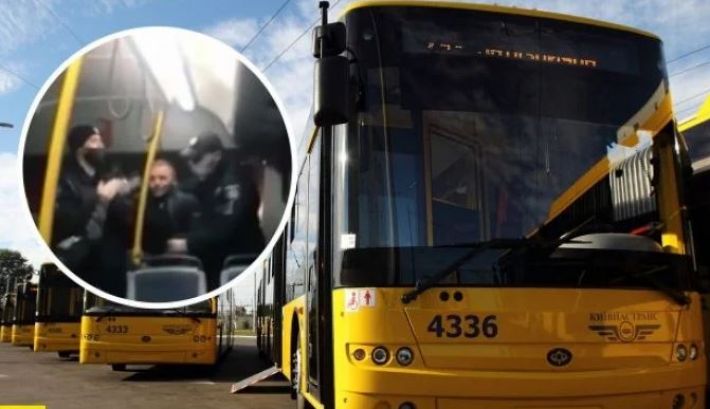 В Киеве пассажир серьезно поплатился за отсутствие маски: видео жесткого задержания