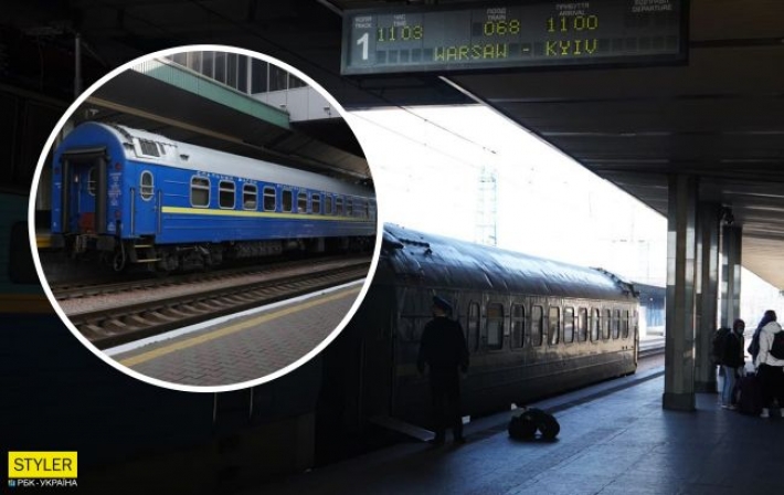 В Киев вернулся поезд из Варшавы с одним вагоном: другие остались в Польше (фото)