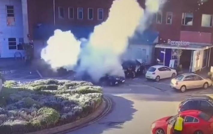 Появилось видео момента взрыва авто в Ливерпуле